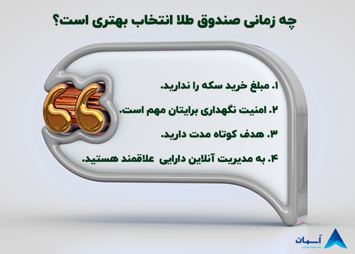 تصویر انتخاب صندوق طلا